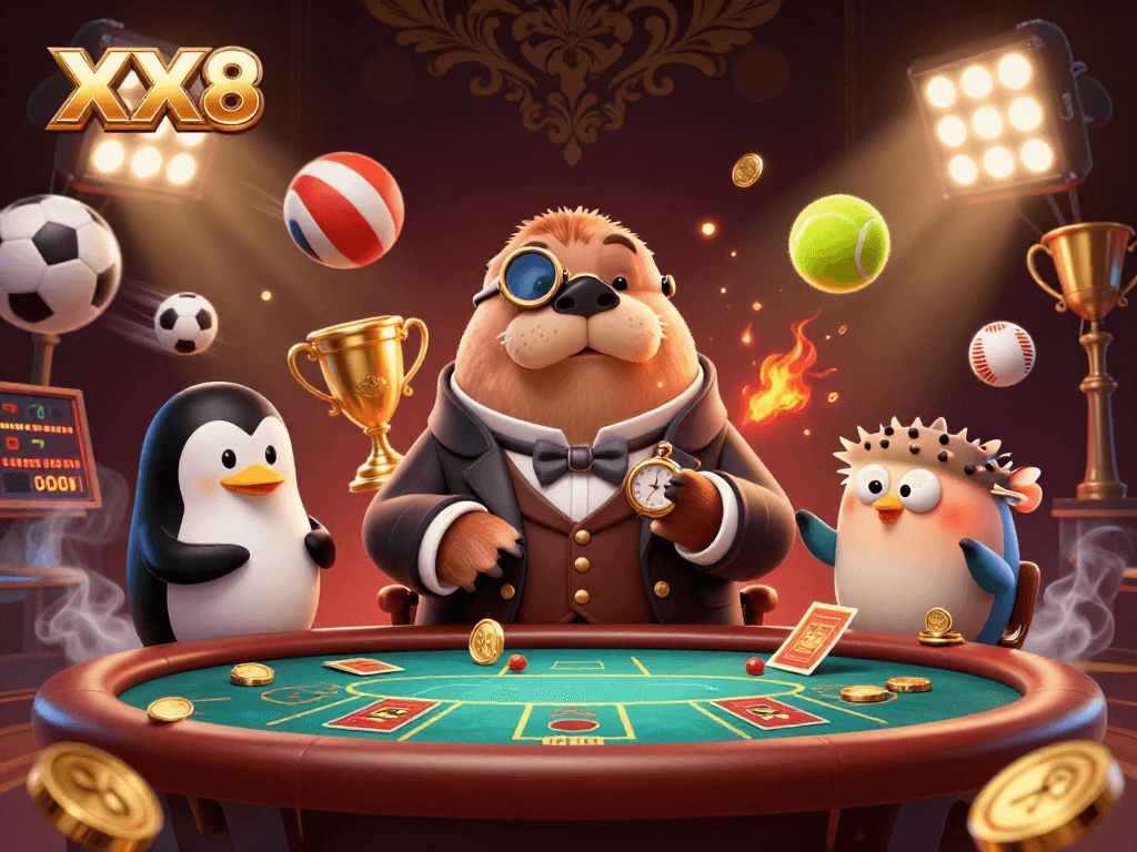 XX8 platform offers a unique underwater poker experience with interactive elements and vibrant characters.