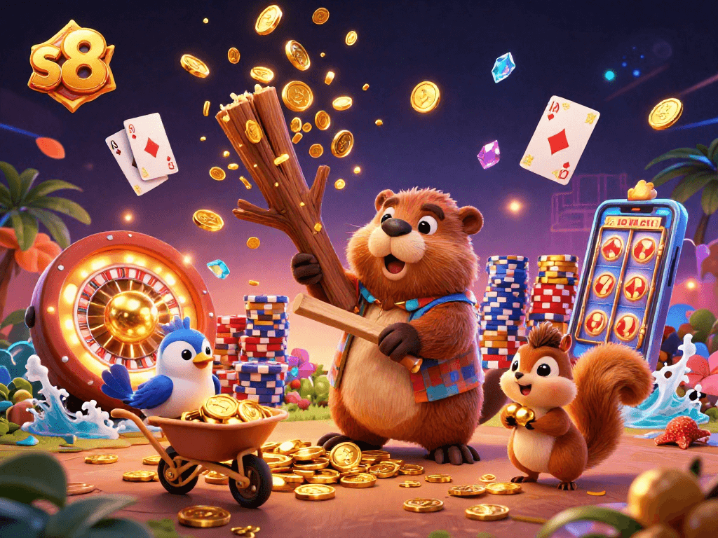 S8 delivers exhilarating gaming experiences with golden coins, vibrant characters and a thrilling casino atmosphere.