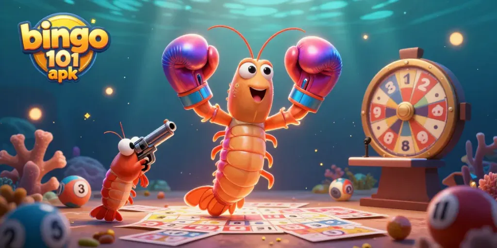 Play Bingo 101 APK with lively bingo characters and exciting game elements in full action.