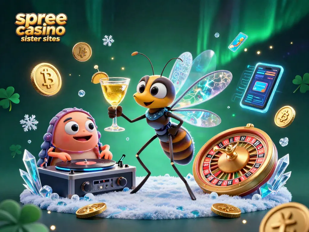 Engage with the animated world of spree casino sister sites alongside unique casino characters and iconic gambling elements.