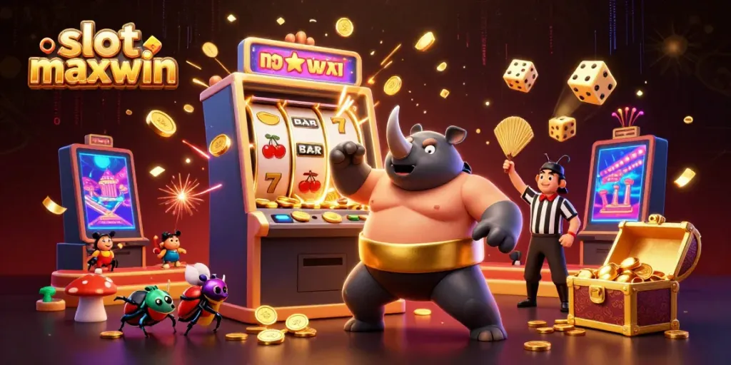 Engage in thrilling gameplay with slot maxwin featuring vibrant characters and explosive casino elements.