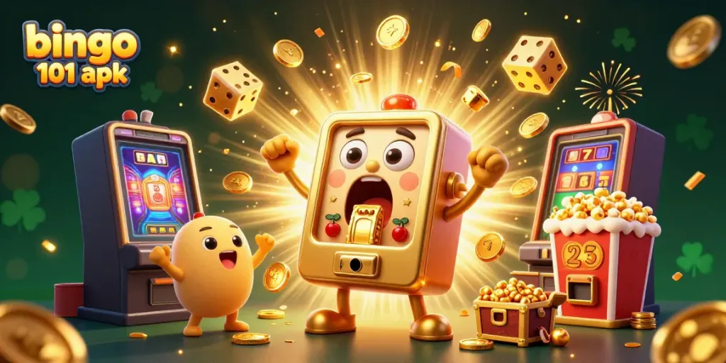 Pengalaman menang di bingo 101 apk dengan mesin slot mengeluarkan koin dan hadiah tak terduga.