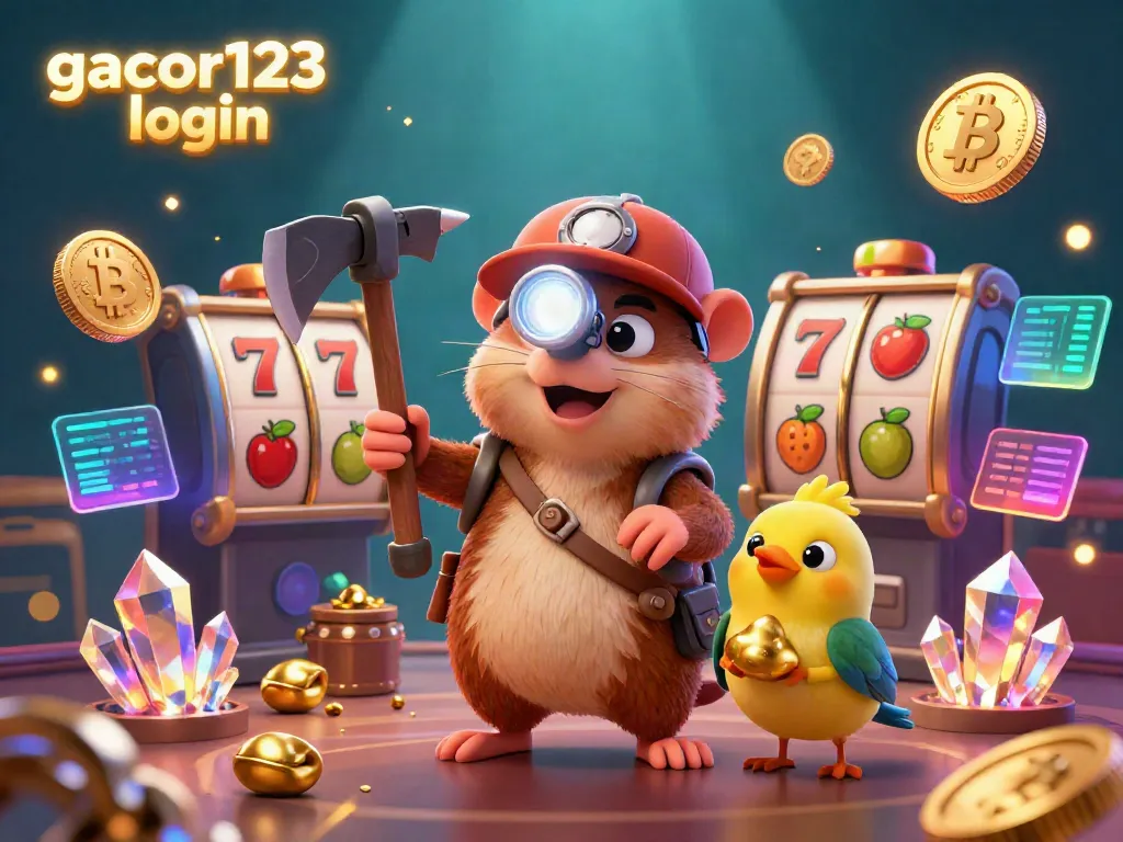 Experience thrilling wins with gacor123 login in a dynamic casino scene filled with vibrant gaming elements.