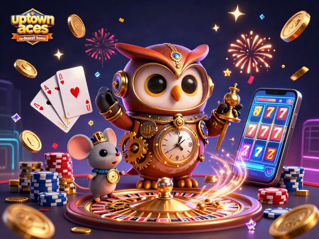 Experience the thrill of the uptown aces no deposit bonus with winning animations and dynamic casino elements.