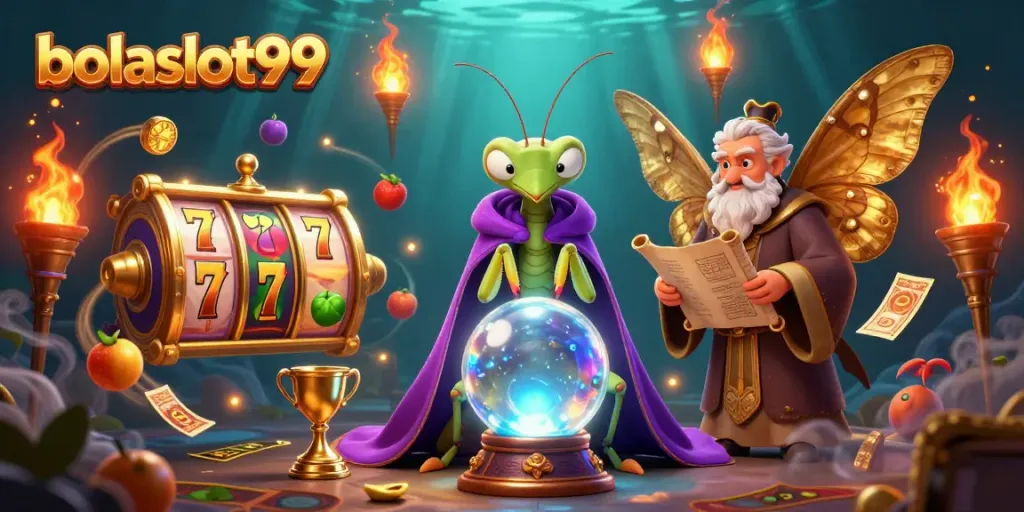 Bolaslot99 engages players with exciting slot games in a mystical setting featuring fortune tellers.