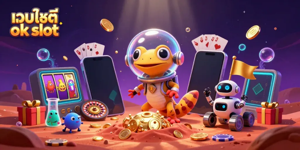 เล่นเกมสล็อตออนไลน์ที่เว็บไซต์ ok slot พร้อมโบนัสมากมาย