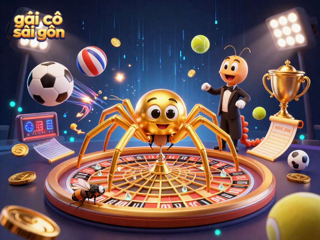 Engage in exciting bets with gái gọi sài gòn at our illustrated casino scene showcasing dynamic games and elements.