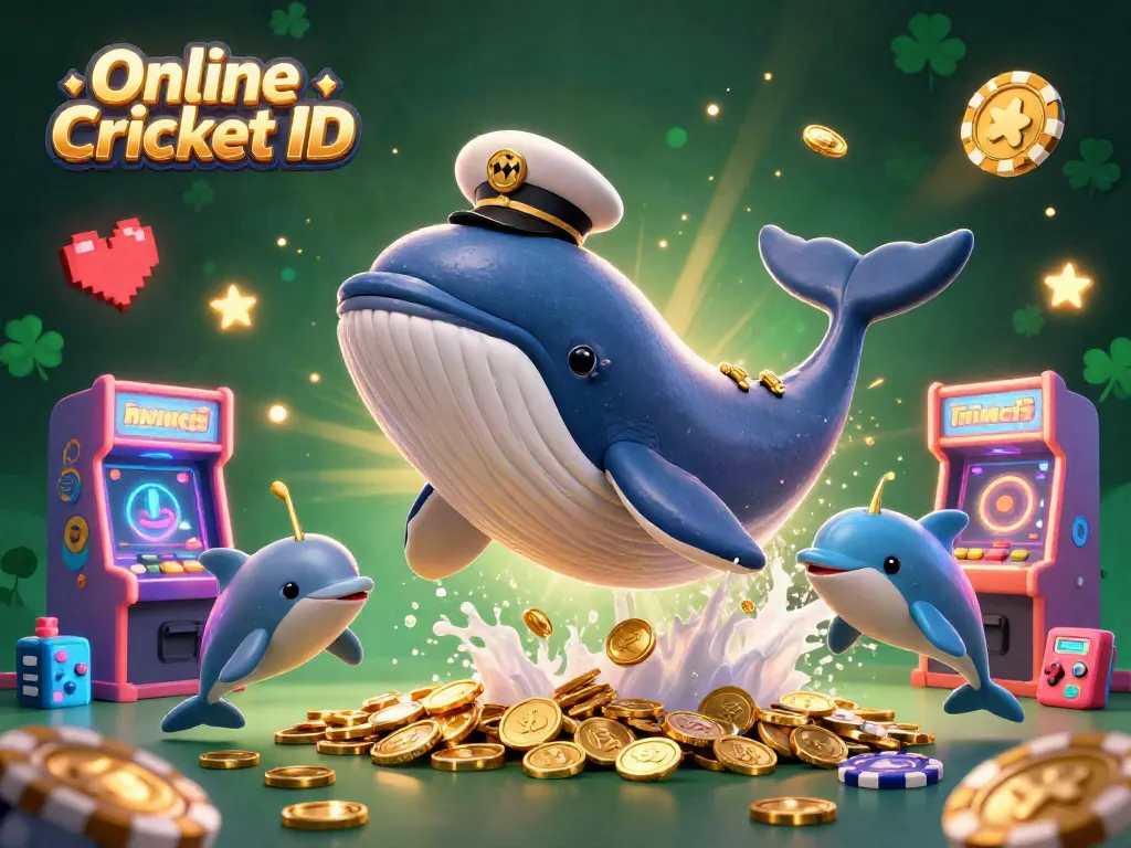 Experience thrilling gameplay with the Online Cricket ID showcased in a vibrant scene featuring animated sea creatures and casino elements.