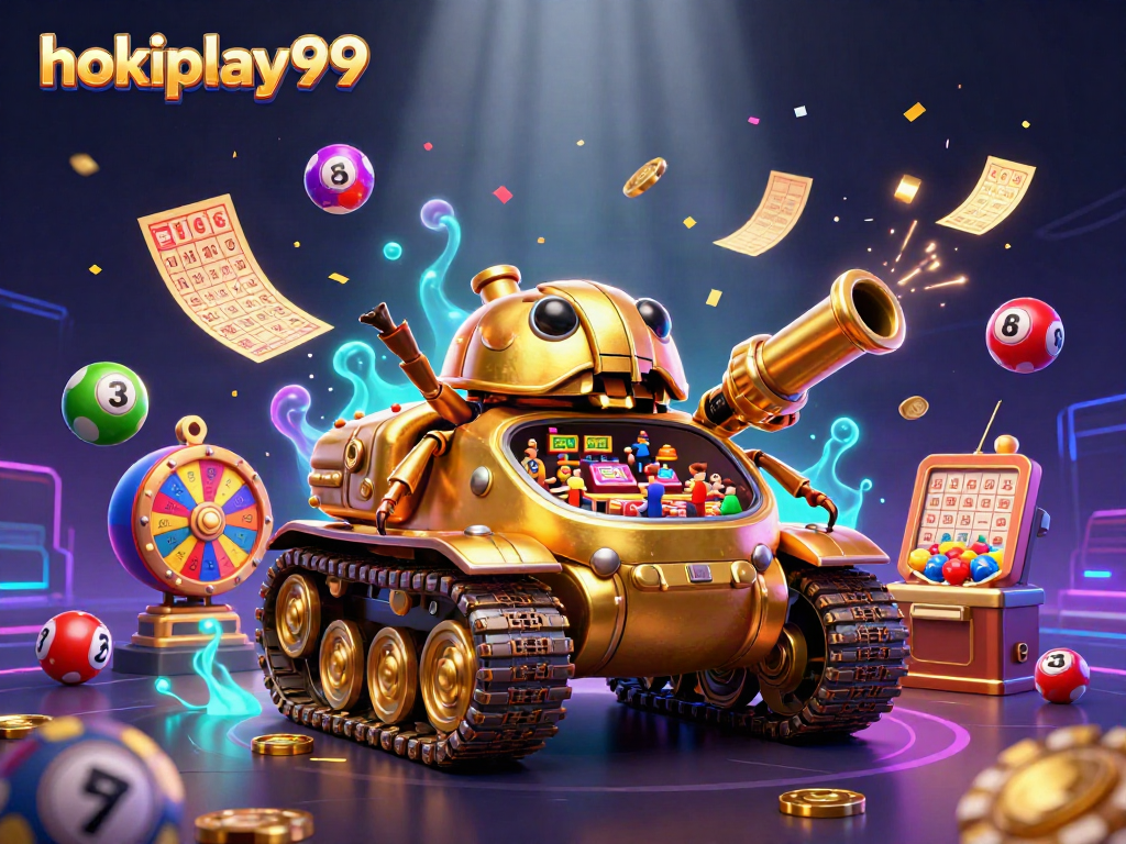 Rasakan keseruan hokiplay99 dengan kasino mini dalam tank kejuaraan berlapis emas.