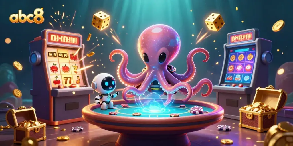 Spin and win in abc8's vibrant alien casino adventure with thrilling visual effects!