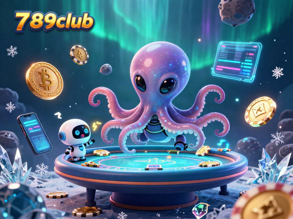 Engage with the thrilling universe of 789club through a vibrant interactive casino scene