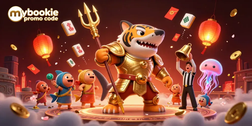 Experience thrilling wins with the mybookie promo code, featuring an exciting underwater casino scene.