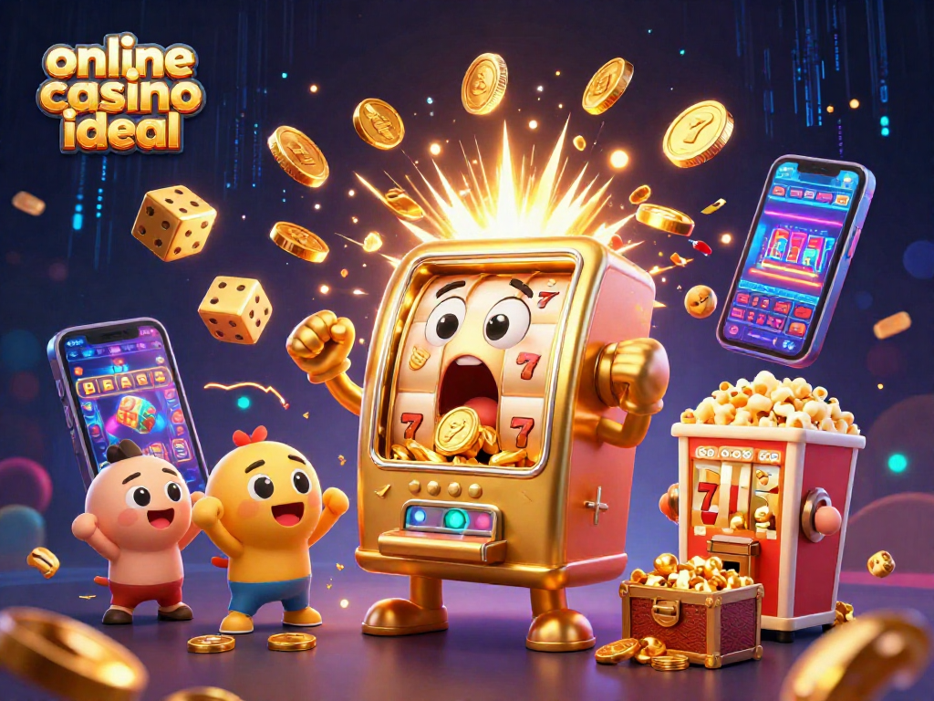 Slot online casino ideal yang animasi, menghadirkan jackpot dengan grafis berwarna-warni dan visual menarik.